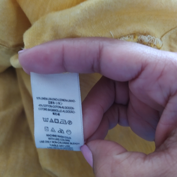 Free People ready or not linen blend blouse - Picture 12 of 12